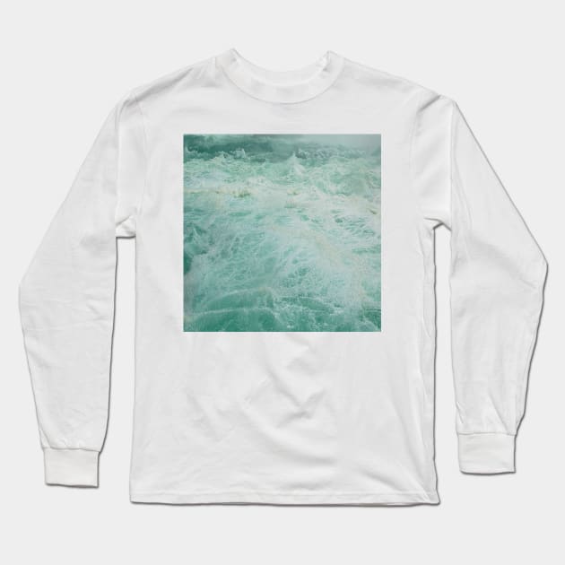 White surf in emerald waters to refresh and purify Long Sleeve T-Shirt by Star58